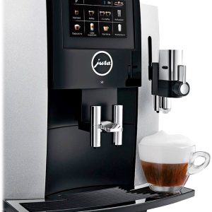 Jura - S8 Espresso Machine with 15 bars of pressure and Milk Frother - Moonlight Silver